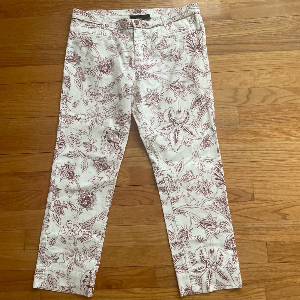 ISABEL MARANT Lucas Paisley Print Crop Skinny Jeans 42/10